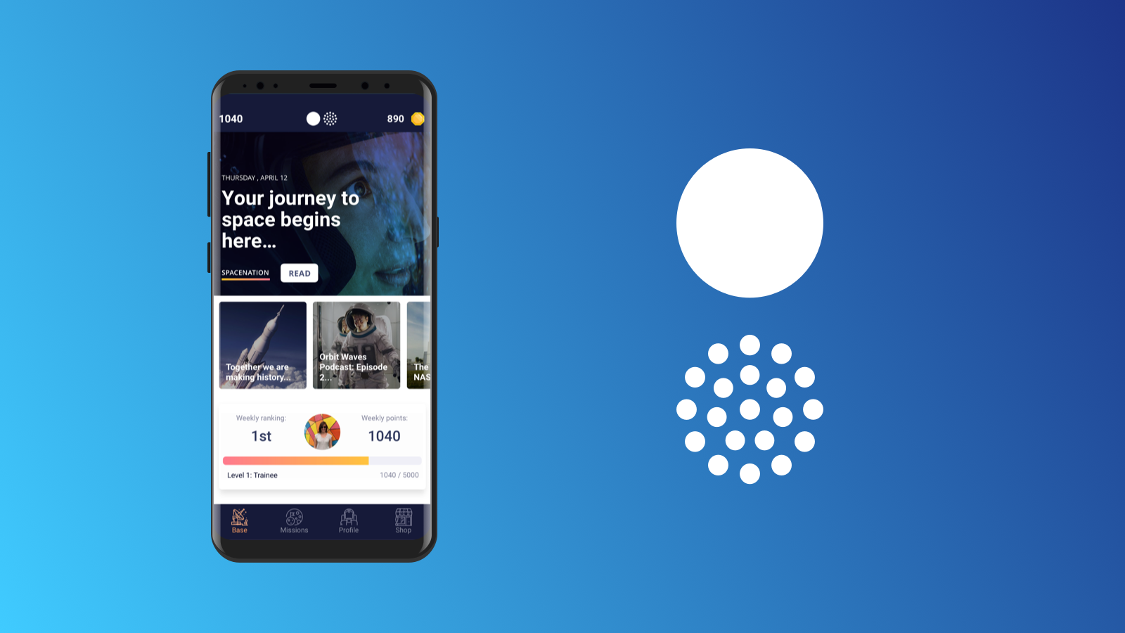 Space Nation vill att människor ska spela deras mobil spel och får därefter åka ut i rymden. Space Nation vill att människor ska spela deras mobil spel och får därefter åka ut i rymden.